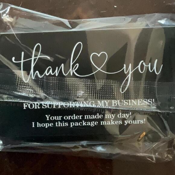 550 Thank you business cards and stickers - Picture 2 of 4